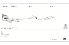 Výfukový systém WALKER RE19123
