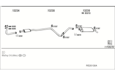 Výfukový systém WALKER RE20130A