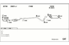 Výfukový systém WALKER RE20167A