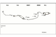 Výfukový systém WALKER RE30941