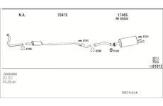 Výfukový systém WALKER RE71101A