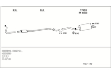 Výfukový systém WALKER RE71119