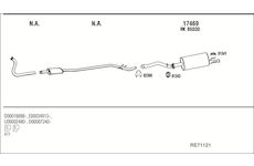 Výfukový systém WALKER RE71121