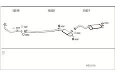 Výfukový systém WALKER RE72175