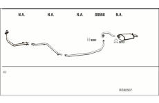 Výfukový systém WALKER RE82507