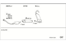 Výfukový systém WALKER RE94130A