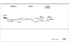 Výfukový systém WALKER REH11406