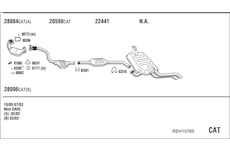 Výfukový systém WALKER REH15765