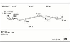 Výfukový systém WALKER REH17728A