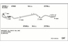 Výfukový systém WALKER REH18003A