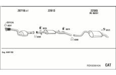 Výfukový systém WALKER REK009043A
