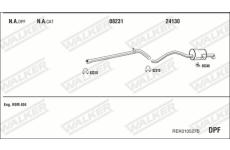 Výfukový systém WALKER REK010527B