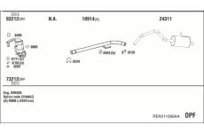 Výfukový systém WALKER REK011068AA
