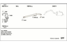 Výfukový systém WALKER REK011068AB
