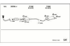 Výfukový systém WALKER REK011481
