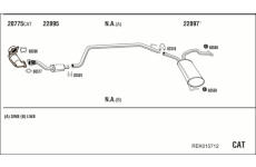 Výfukový systém WALKER REK015712