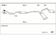Výfukový systém WALKER REK015714