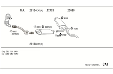 Výfukový systém WALKER REK016490BA