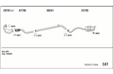Výfukový systém WALKER REK017729A