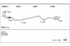 Výfukový systém WALKER REK017729B