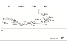 Výfukový systém WALKER REK018000B