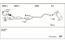 Výfukový systém WALKER REK018856A