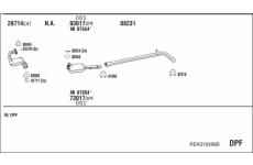 Výfukový systém WALKER REK019398B