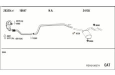 Výfukový systém WALKER REK019857A