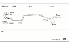 Výfukový systém WALKER REK019857B
