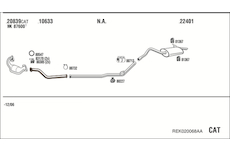 Výfukový systém WALKER REK020068AA
