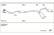Výfukový systém WALKER REK022489