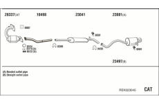 Výfukový systém WALKER REK023045