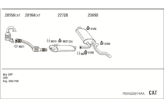 Výfukový systém WALKER REK023074AA