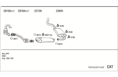 Výfukový systém WALKER REK023074AB