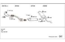 Výfukový systém WALKER REK023074BA