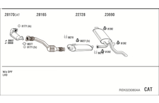 Výfukový systém WALKER REK023080AA