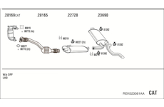 Výfukový systém WALKER REK023081AA