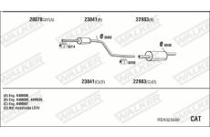 Výfukový systém WALKER REK025660