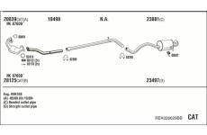 Výfukový systém WALKER REK026629BB