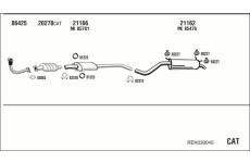 Výfukový systém WALKER REK030045