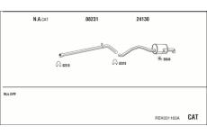 Výfukový systém WALKER REK031163A