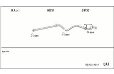 Výfukový systém WALKER REK031164A