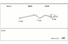 Výfukový systém WALKER REK031537A