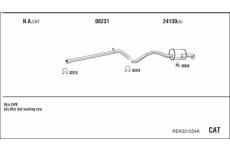 Výfukový systém WALKER REK031554A