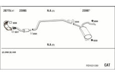 Výfukový systém WALKER REK031589