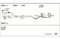 Výfukový systém WALKER REK056040B