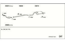 Výfukový systém WALKER REK057126