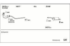 Výfukový systém WALKER REK059106