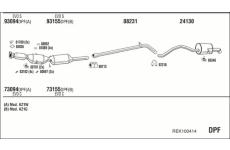 Výfukový systém WALKER REK100414