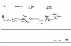 Výfukový systém WALKER REK100432